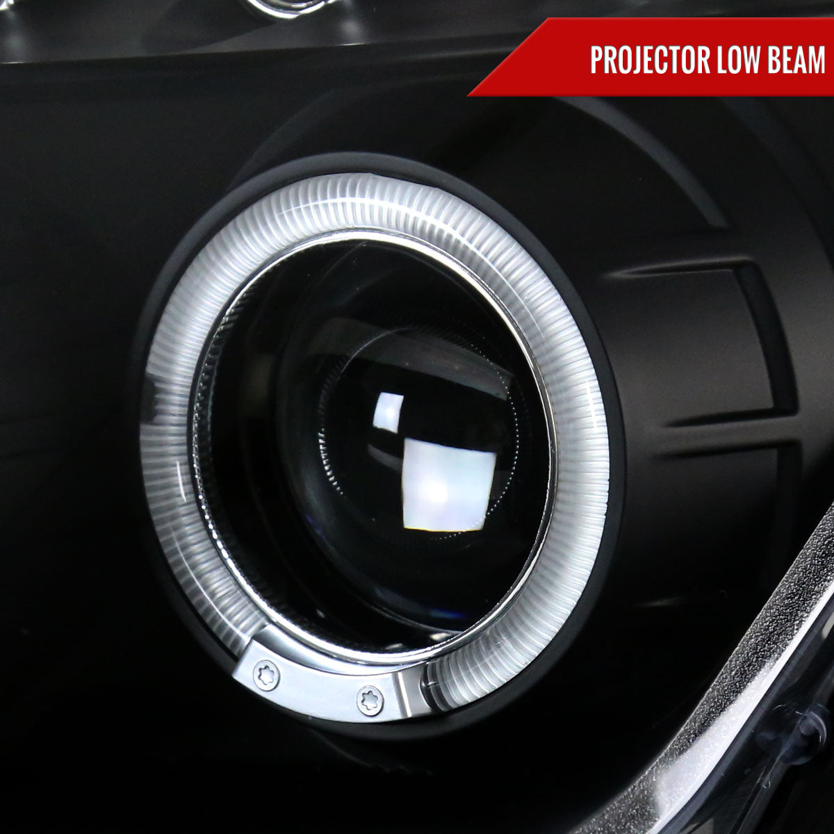 2003-2005 Nissan 350Z Dual Halo Projector Headlights (Matte Black Housing/Clear Lens)