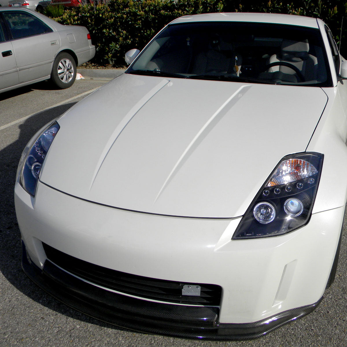 2003-2005 Nissan 350Z Dual Halo Projector Headlights (Matte Black Housing/Clear Lens)