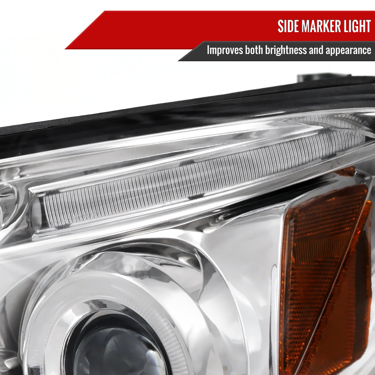 2003-2005 Toyota 4Runner Dual Halo Projector Headlights (Chrome Housing/Clear Lens)