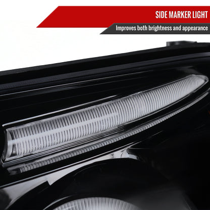 2003-2005 Toyota 4Runner Dual Halo Projector Headlights (Glossy Black Housing/Smoked Lens)