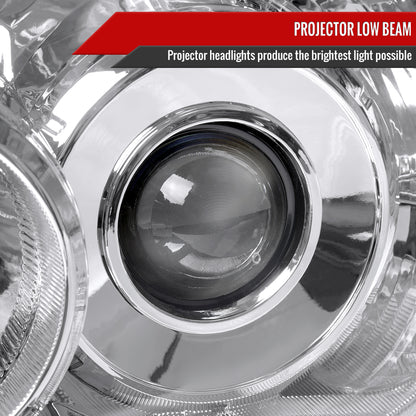 2006-2009 Toyota 4Runner SR5 Limited Projector Style Headlights (Chrome Housing/Clear Lens)