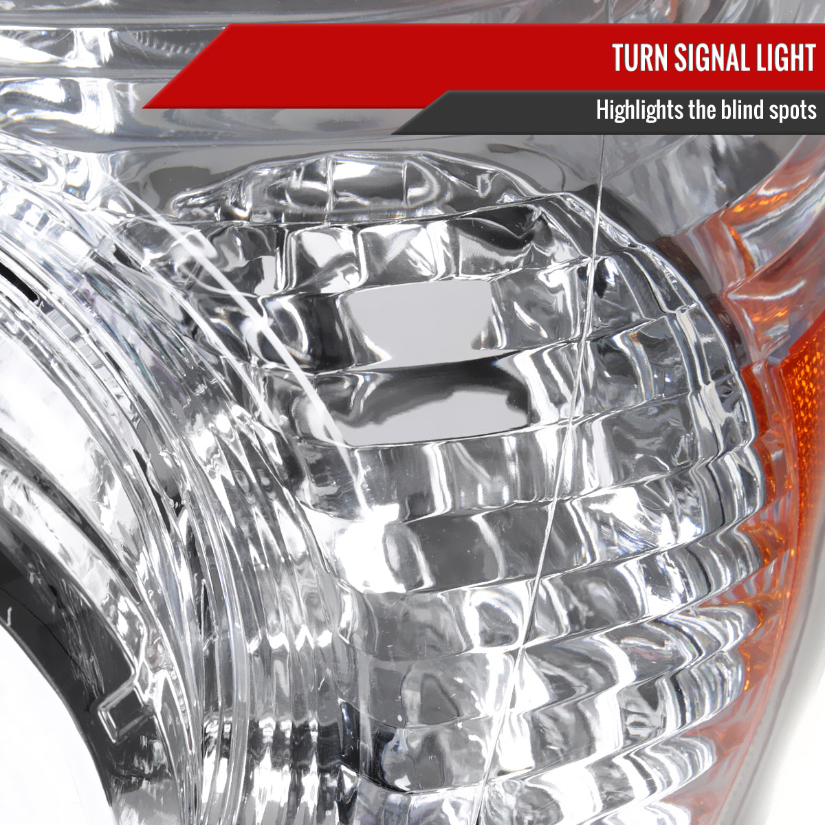 2006-2009 Toyota 4Runner SR5 Limited Projector Style Headlights (Chrome Housing/Clear Lens)