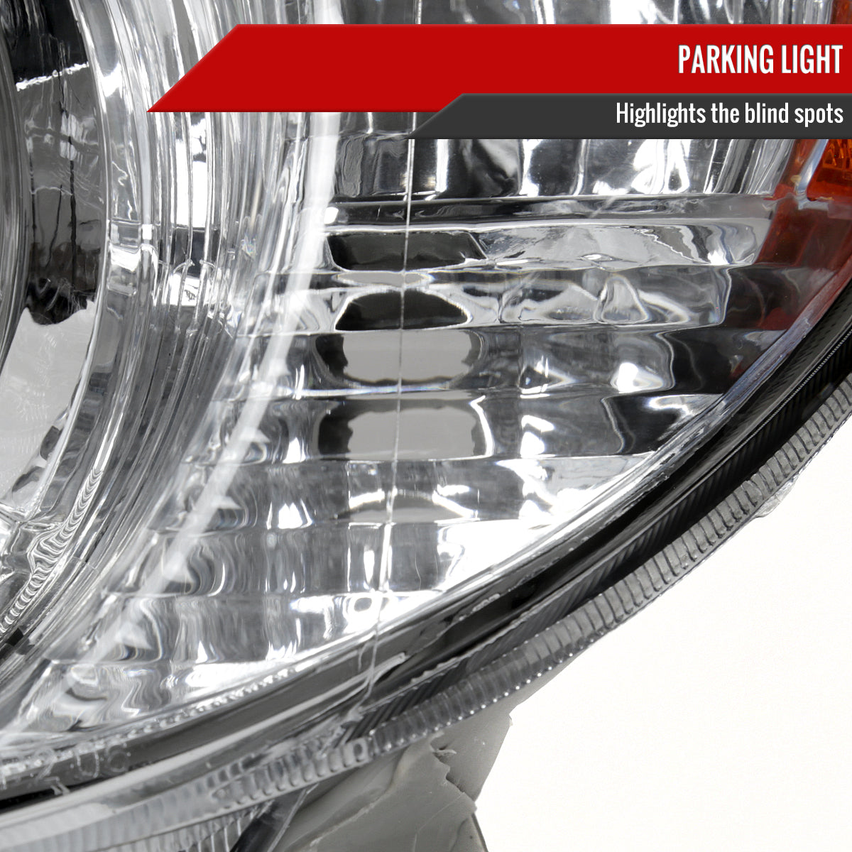 2006-2009 Toyota 4Runner SR5 Limited Projector Style Headlights (Chrome Housing/Clear Lens)