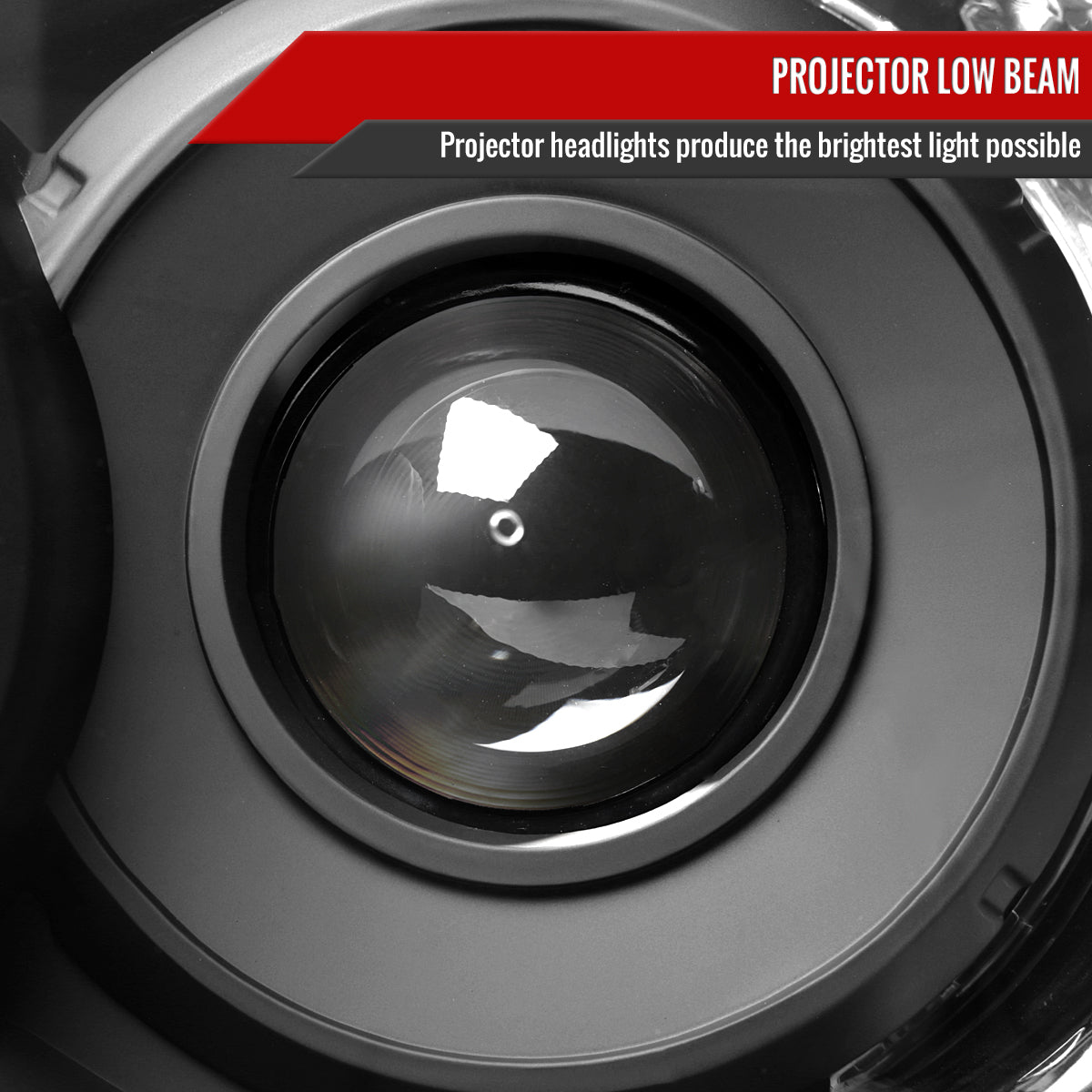 2006-2009 Toyota 4Runner SR5 Limited Projector Style Headlights (Matte Black Housing/Clear Lens)
