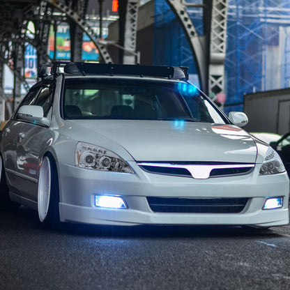 2003-2007 Honda Accord Dual Halo Projector Headlights (Chrome Housing/Clear Lens)