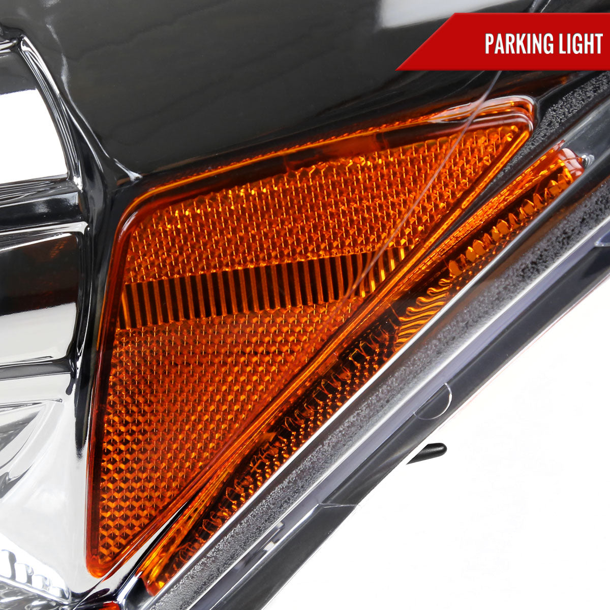 2008-2012 Honda Accord Sedan Single Halo Projector Headlights w/ LED Light Strip & LED Turn Signal Lights (Chrome Housing/Clear Lens)