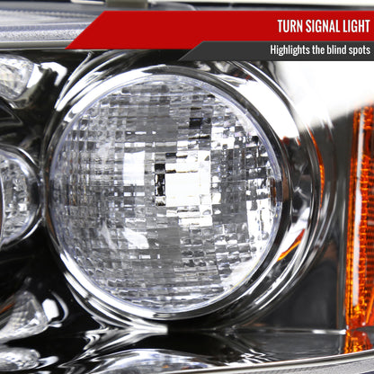 1994-1997 Honda Accord Dual Halo Projector Headlights (Chrome Housing/Clear Lens)