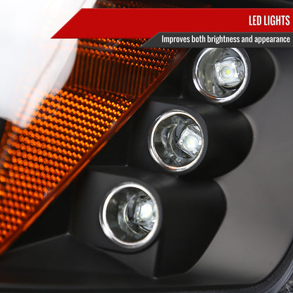 1994-1997 Honda Accord Dual Halo Projector Headlights (Matte Black Housing/Clear Lens)
