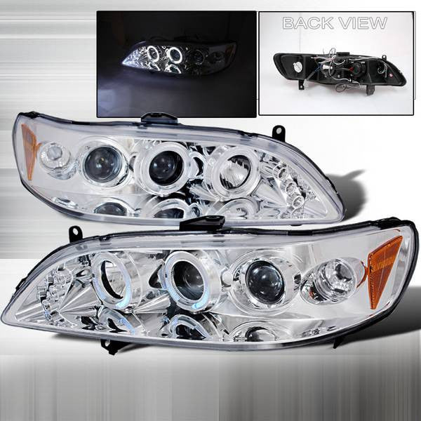 Spec-D 98-02 Honda Accord Halo Projector Headlights Chrome