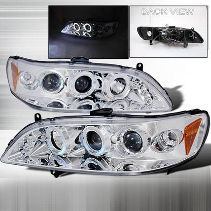 Spec-D 98-02 Honda Accord Halo Projector Headlights Chrome