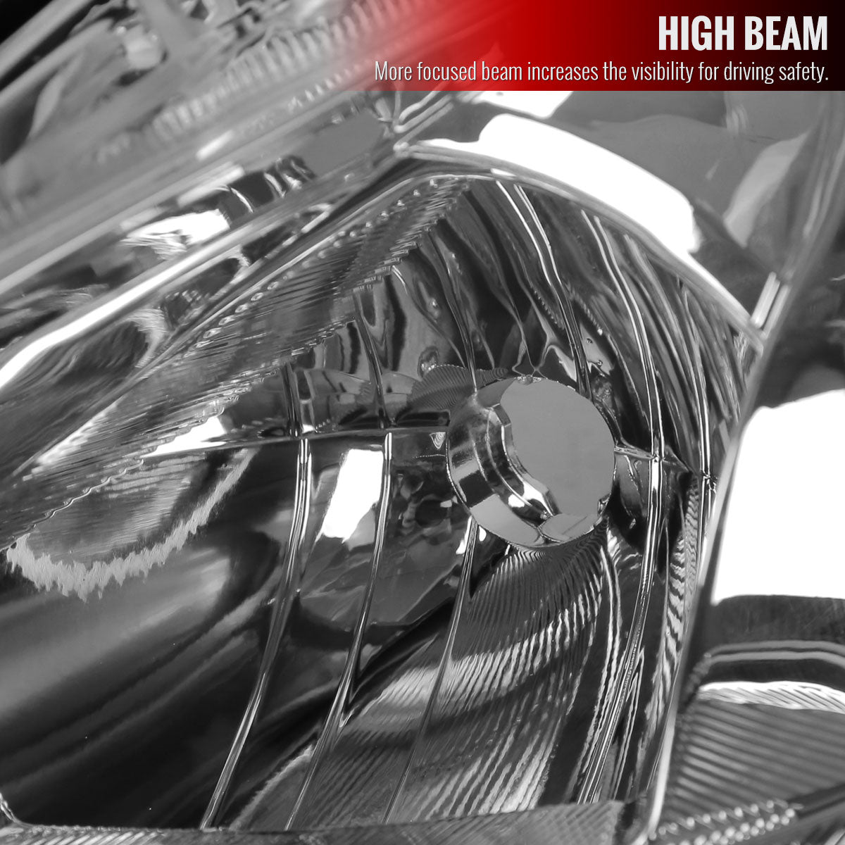 2013-2015 Nissan Altima Sedan Projector Headlights w/ Amber Reflectors (Chrome Housing/Clear Lens)