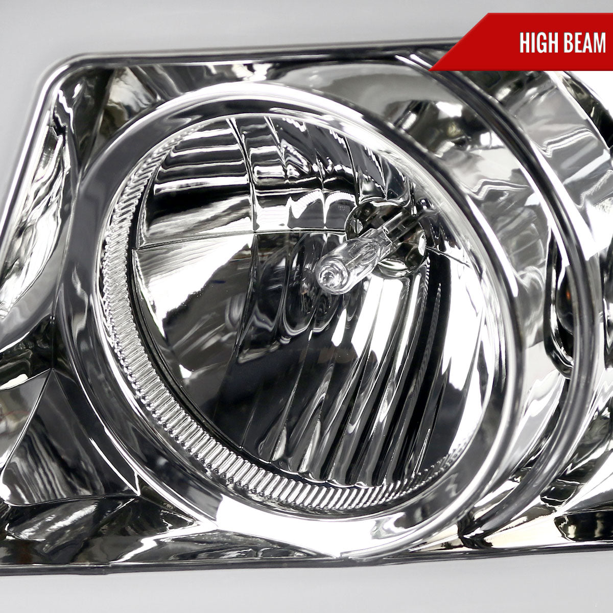 2007-2013 Chevrolet Avalanche/ 2007-2014 Tahoe Suburban LED C-Bar Projector Headlights -RS (Chrome Housing/Clear Lens)