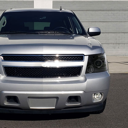 2007-2013 Chevrolet Avalanche/ 2007-2014 Tahoe Suburban Dual Halo Projector Headlights (Jet Black Housing/Clear Lens)