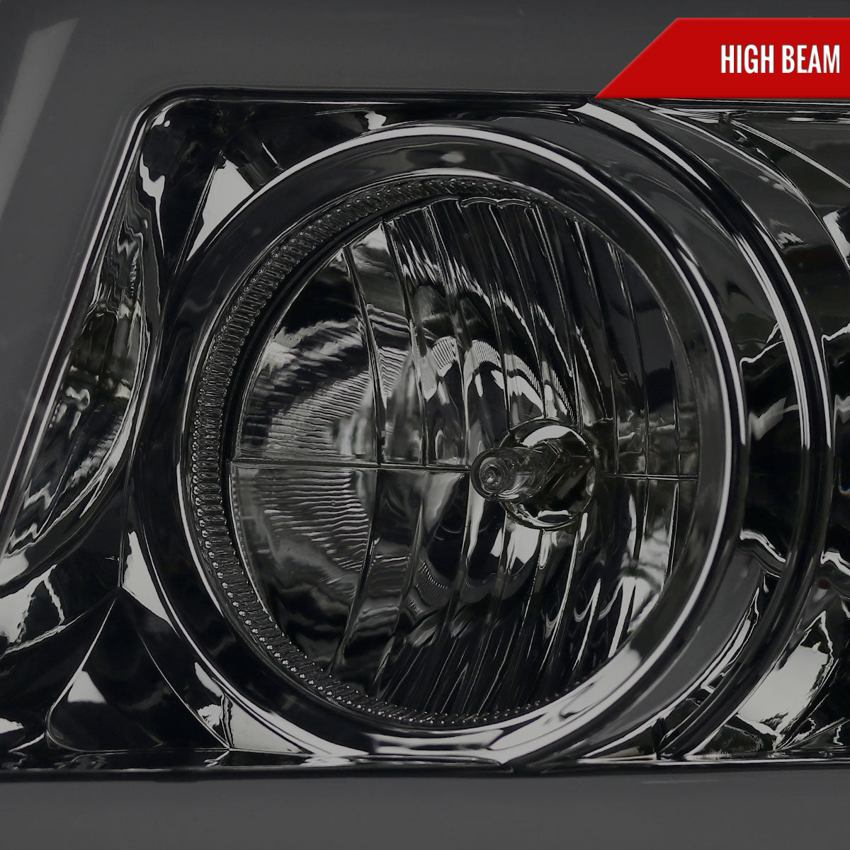 2007-2013 Chevrolet Avalanche/ 2007-2014 Tahoe Suburban LED C-Bar Projector Headlights (Chrome Housing/Smoked Lens)