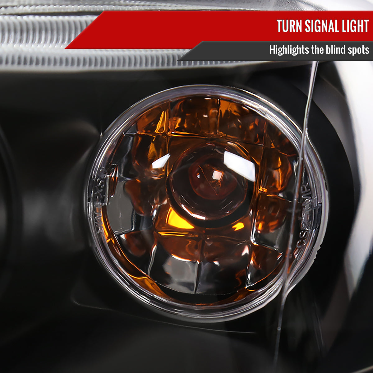 2004-2008 Chevrolet Aveo Dual Halo Projector Headlights (Matte Black Housing/Clear Lens)