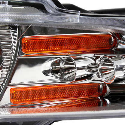 1997-2000 Dodge Avenger Chrysler Sebring Coupe Dual Halo Projector Headlights (Chrome Housing/Clear Lens)