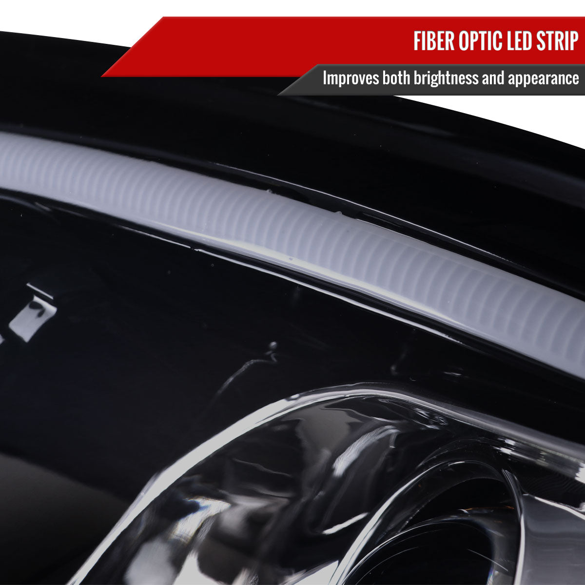 2009-2011 Mercedes Benz W164 ML-Class LED Sequetial Turn Signal Projector Headlights (Glossy Black Housing/Smoked Lens)