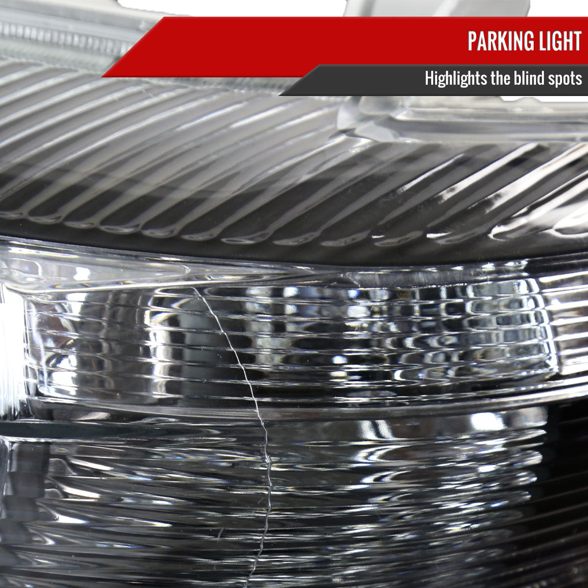 2010-2011 Toyota Camry Projector Headlights w/ Amber Reflectors (Matte Black Housing/Clear Lens)