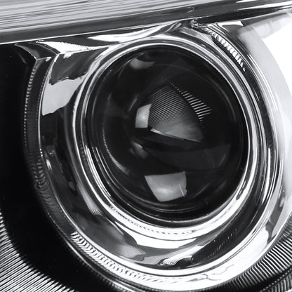 2015-2017 Toyota Camry Projector Headlights w/ Amber Reflectors (Chrome Housing/Clear Lens)