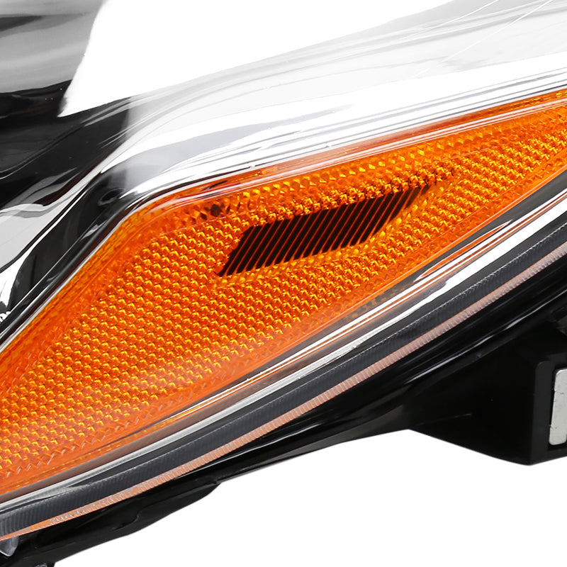 2015-2017 Toyota Camry Projector Headlights w/ Amber Reflectors (Chrome Housing/Clear Lens)