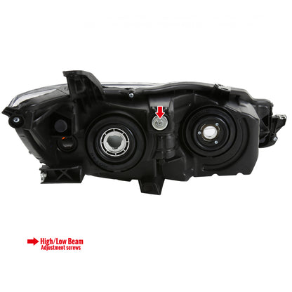 2015-2017 Toyota Camry Projector Headlights w/ Amber Reflectors (Chrome Housing/Clear Lens)