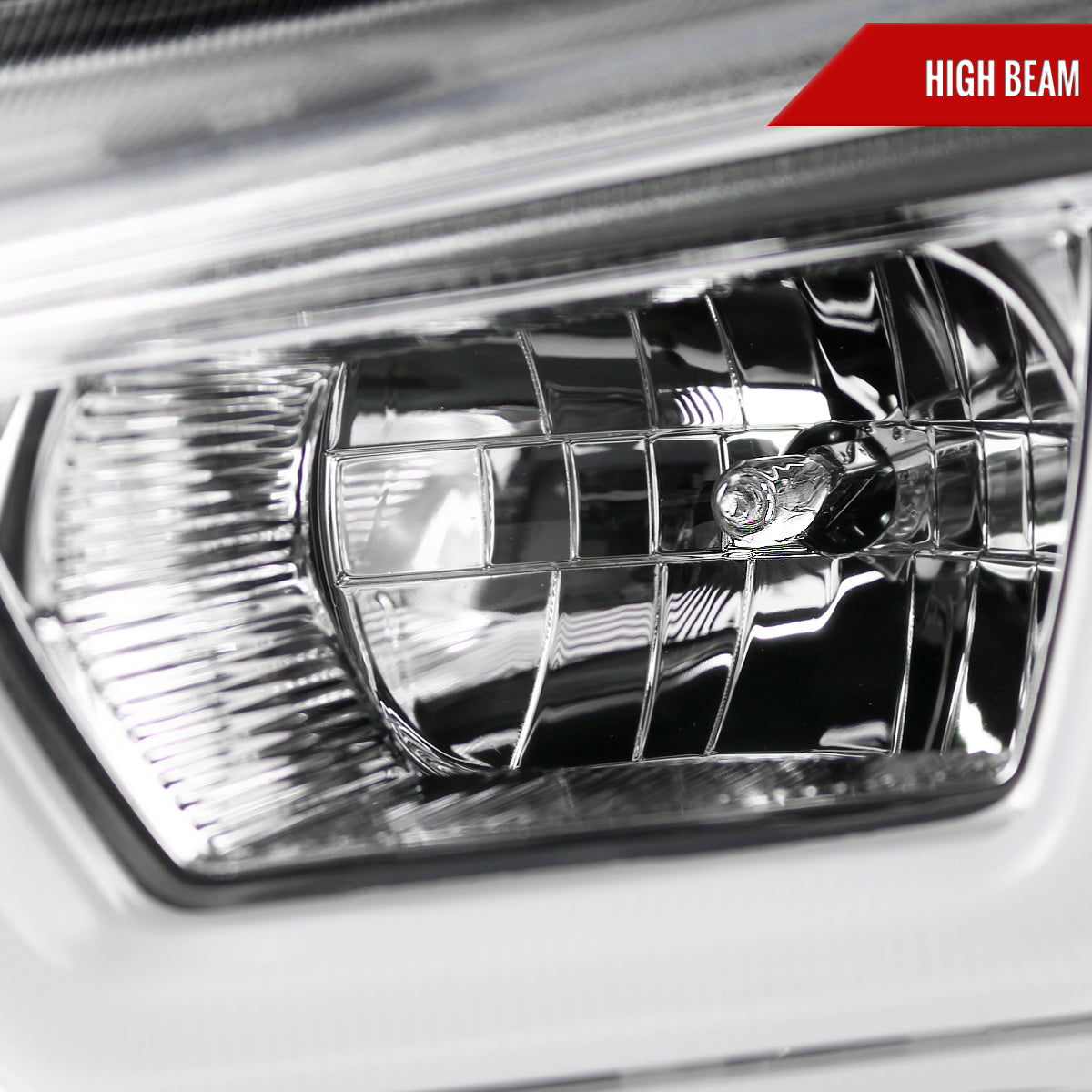 2011-2014 Dodge Charger Dual LED U-Bar Projector Headlights (Chrome Housing/Clear Lens)
