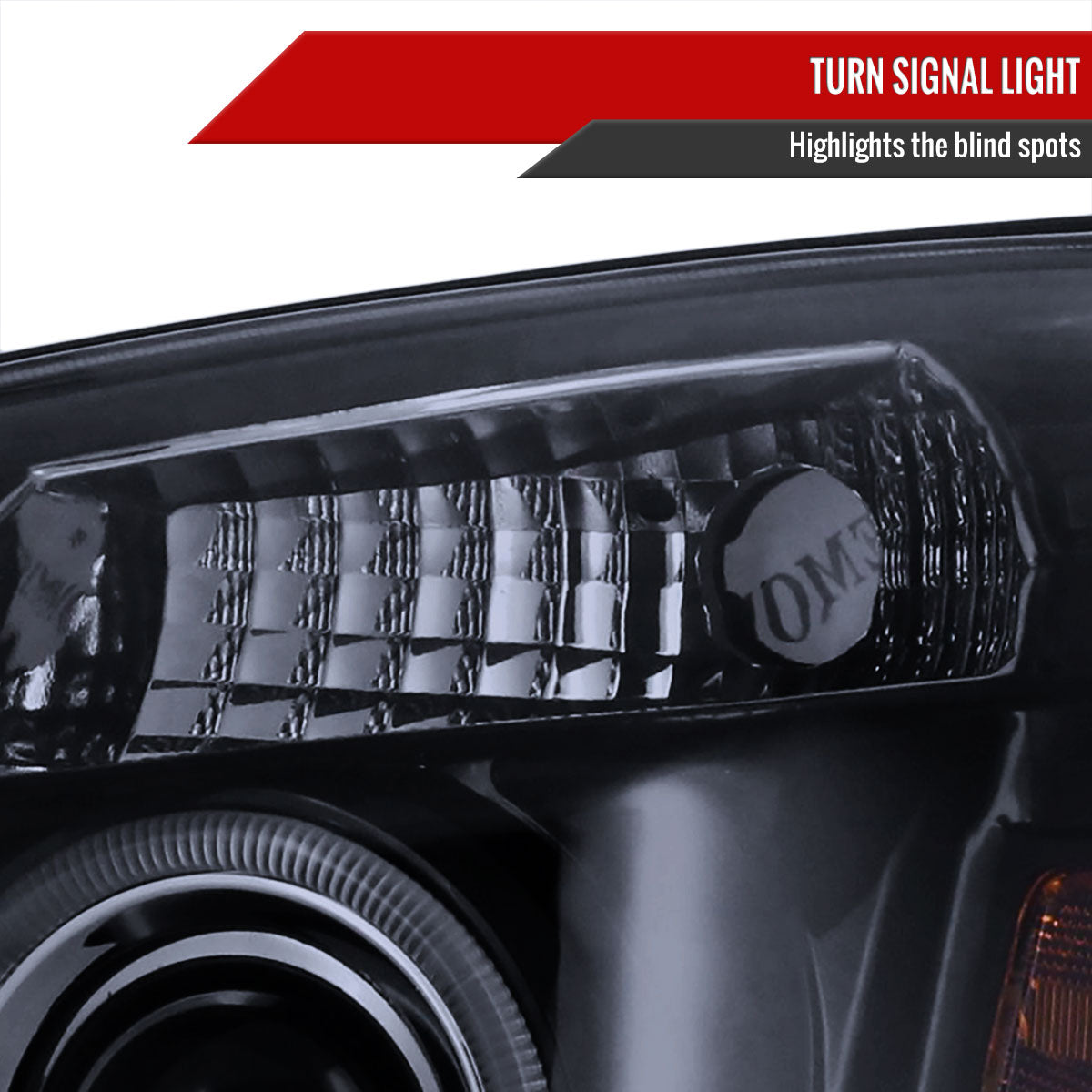 2005-2010 Chevrolet Cobalt Pontiac G5/Pursuit Dual Halo Projector Headlights (Glossy Black Housing/Smoked Lens)