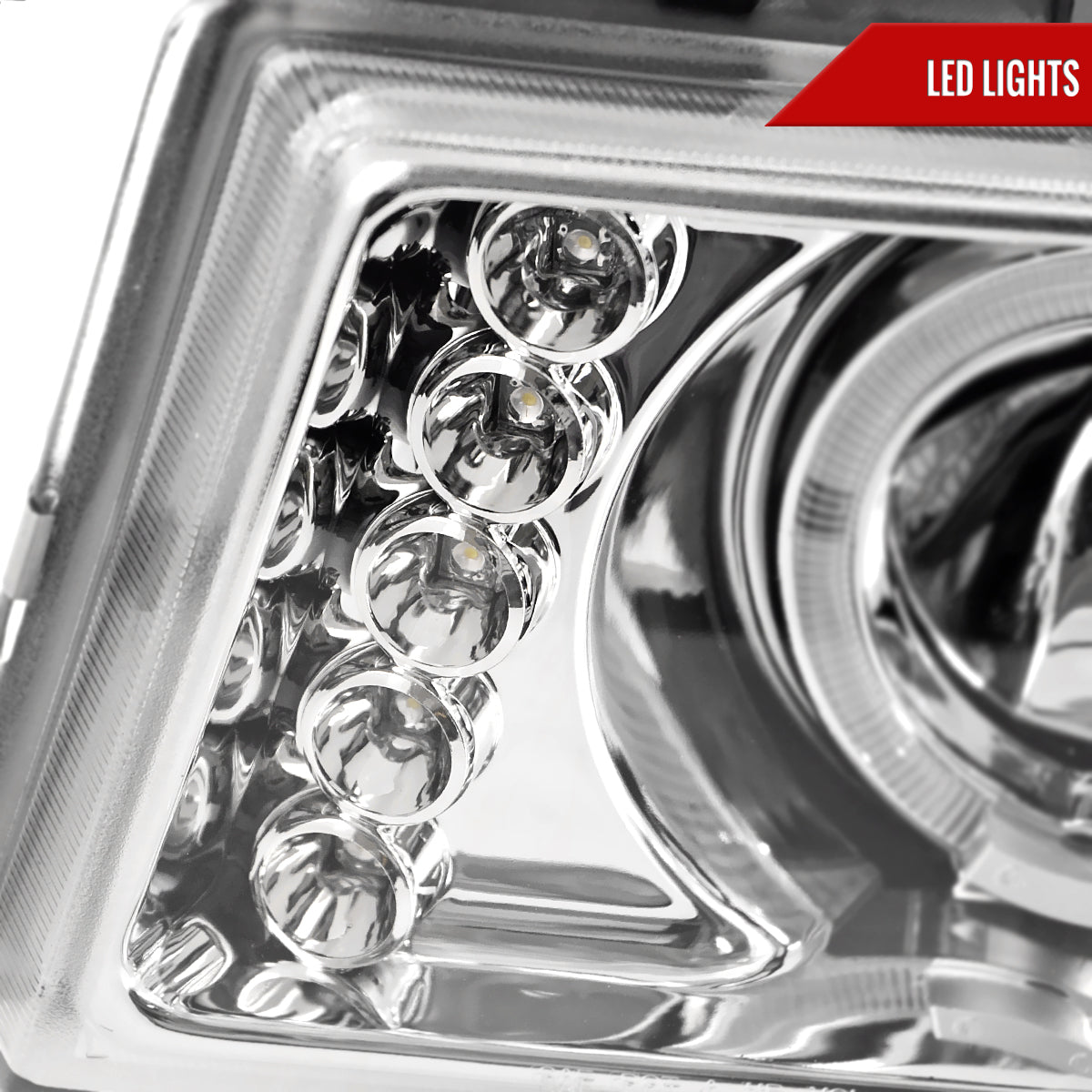 2004-2012 Chevrolet Colorado/ GMC Canyon Dual Halo Projector Headlights (Chrome Housing/Clear Lens)