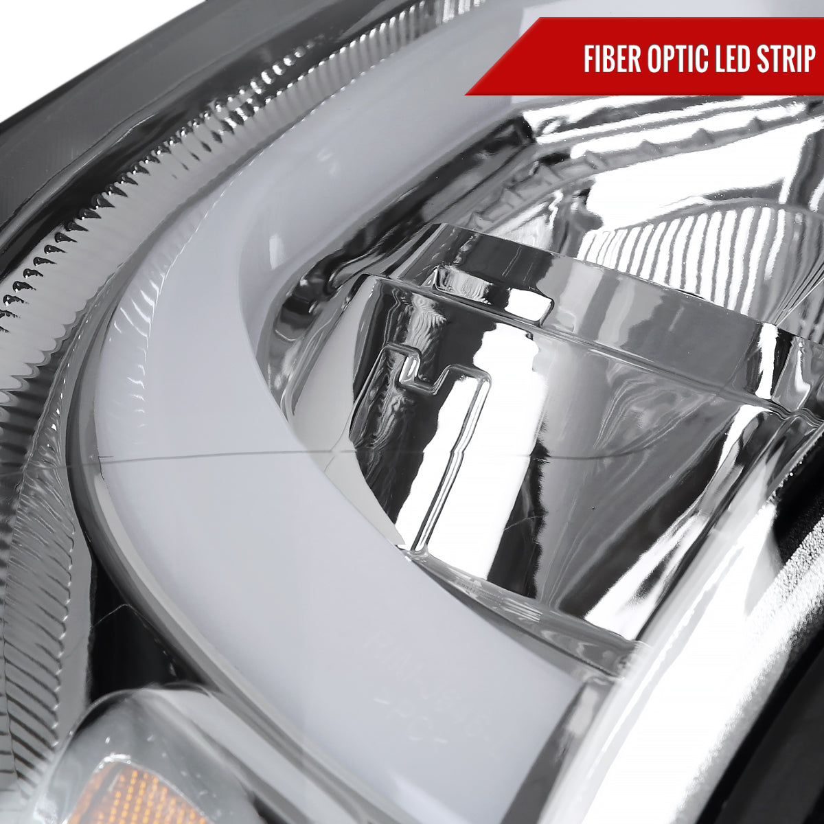 2015-2022 Chevrolet Colorado LED Bar Projector Headlights (Chrome Housing/Clear Lens)