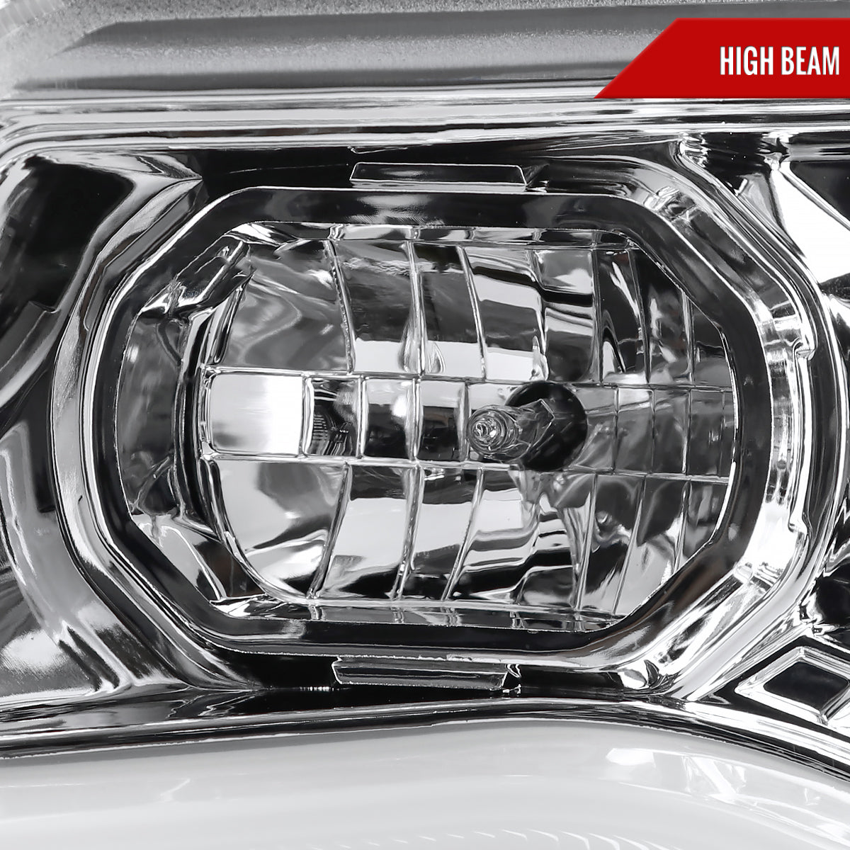 2015-2022 Chevrolet Colorado LED Bar Projector Headlights (Chrome Housing/Clear Lens)