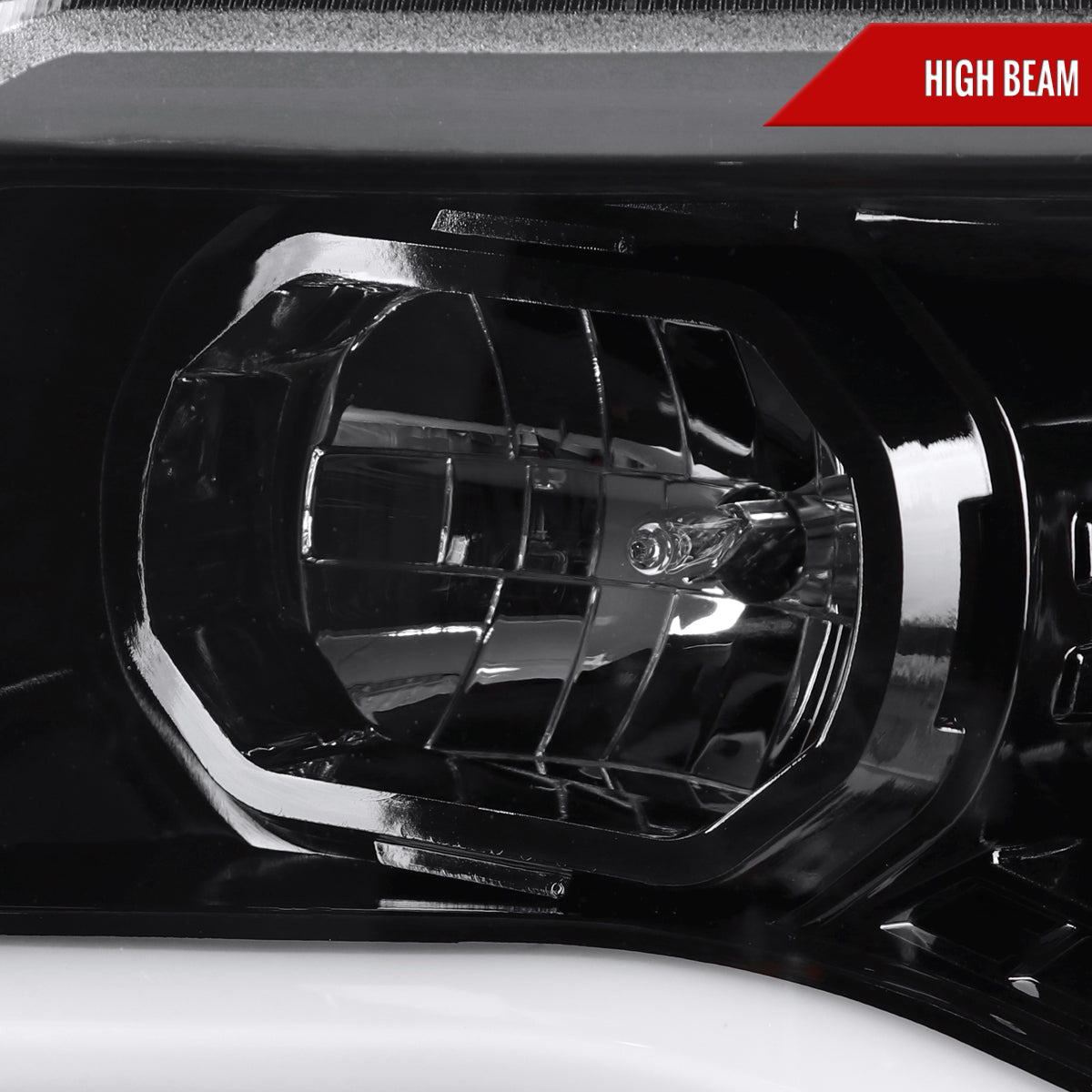 2015-2022 Chevrolet Colorado LED Bar Projector Headlights (Glossy Black Housing/Clear Lens)