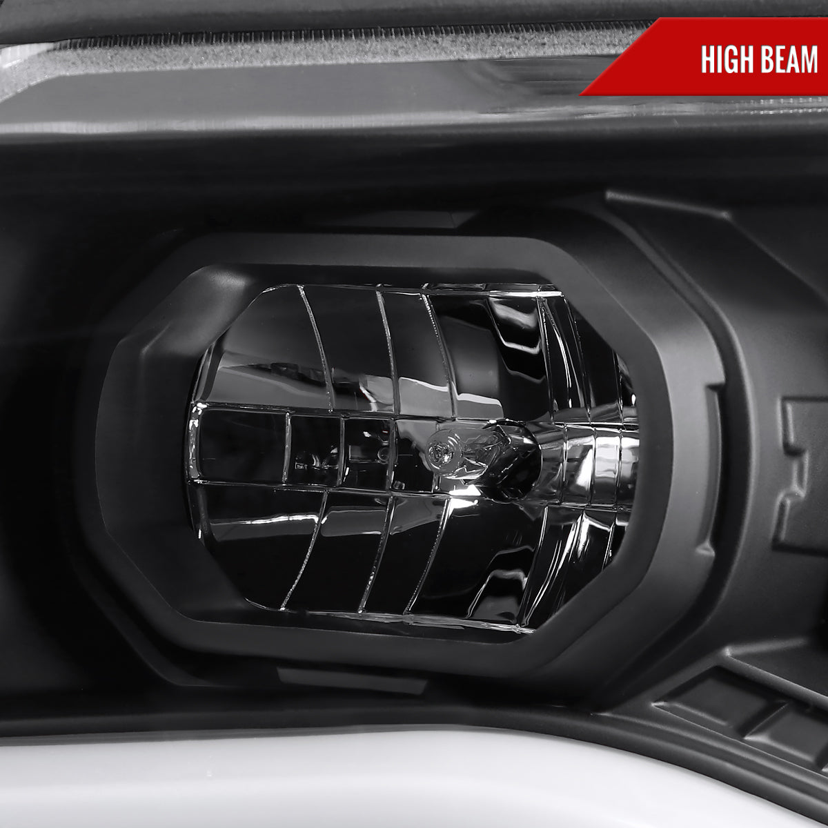 2015-2022 Chevrolet Colorado LED Bar Projector Headlights (Matte Black Housing/Clear Lens)