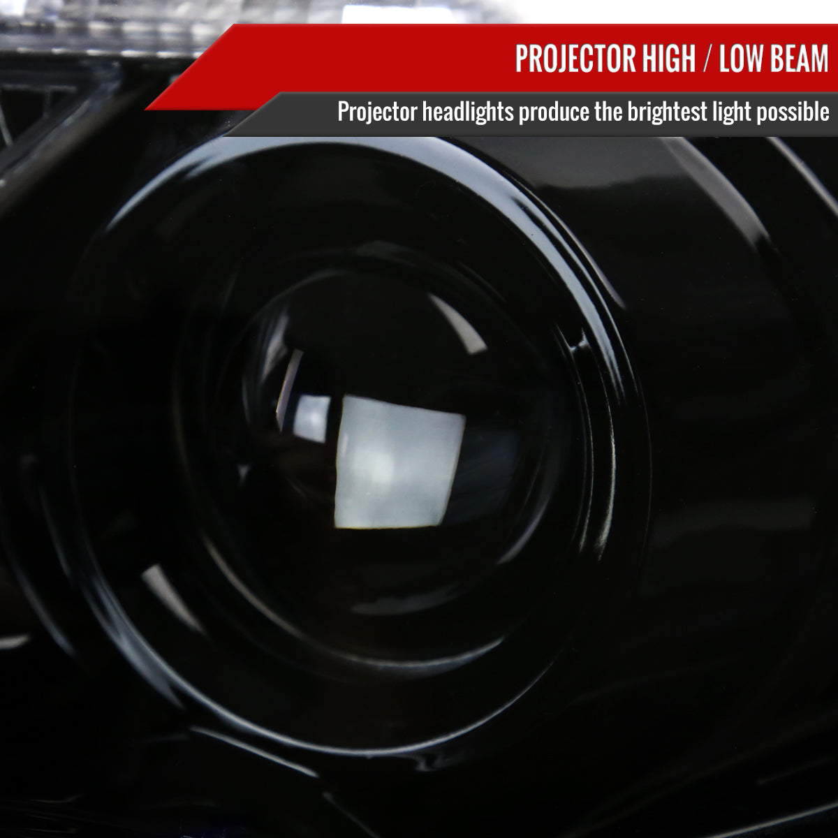 2011-2013 Toyota Corolla Projector Headlights w/ LED Light Strip (Glossy Black Housing/Smoked Lens)