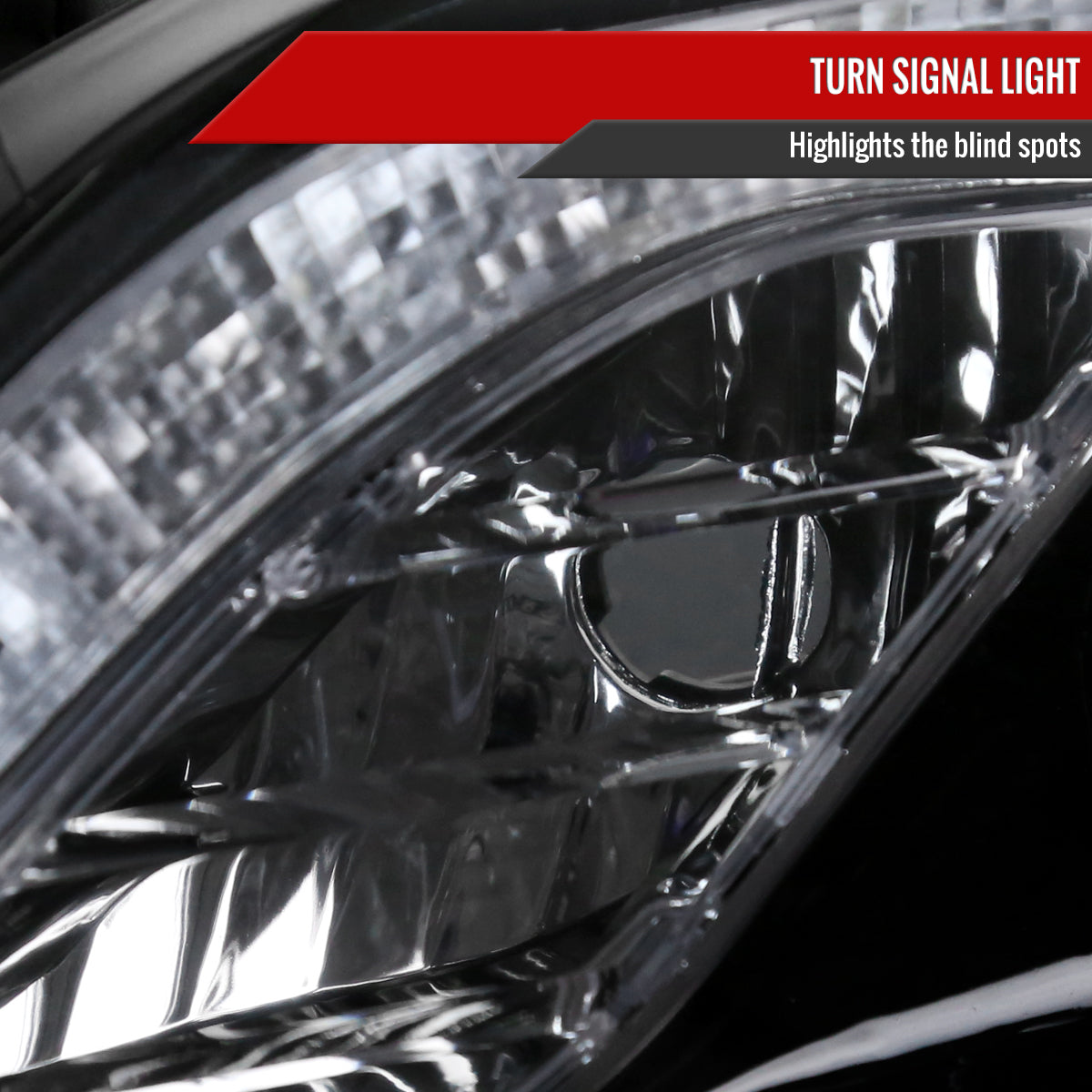 2011-2013 Toyota Corolla Projector Headlights w/ LED Light Strip (Glossy Black Housing/Smoked Lens)