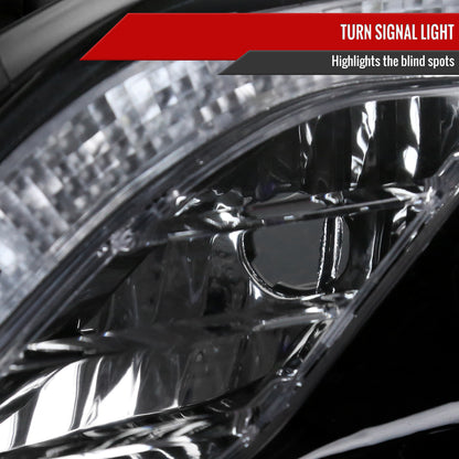 2011-2013 Toyota Corolla Projector Headlights w/ LED Light Strip (Glossy Black Housing/Smoked Lens)