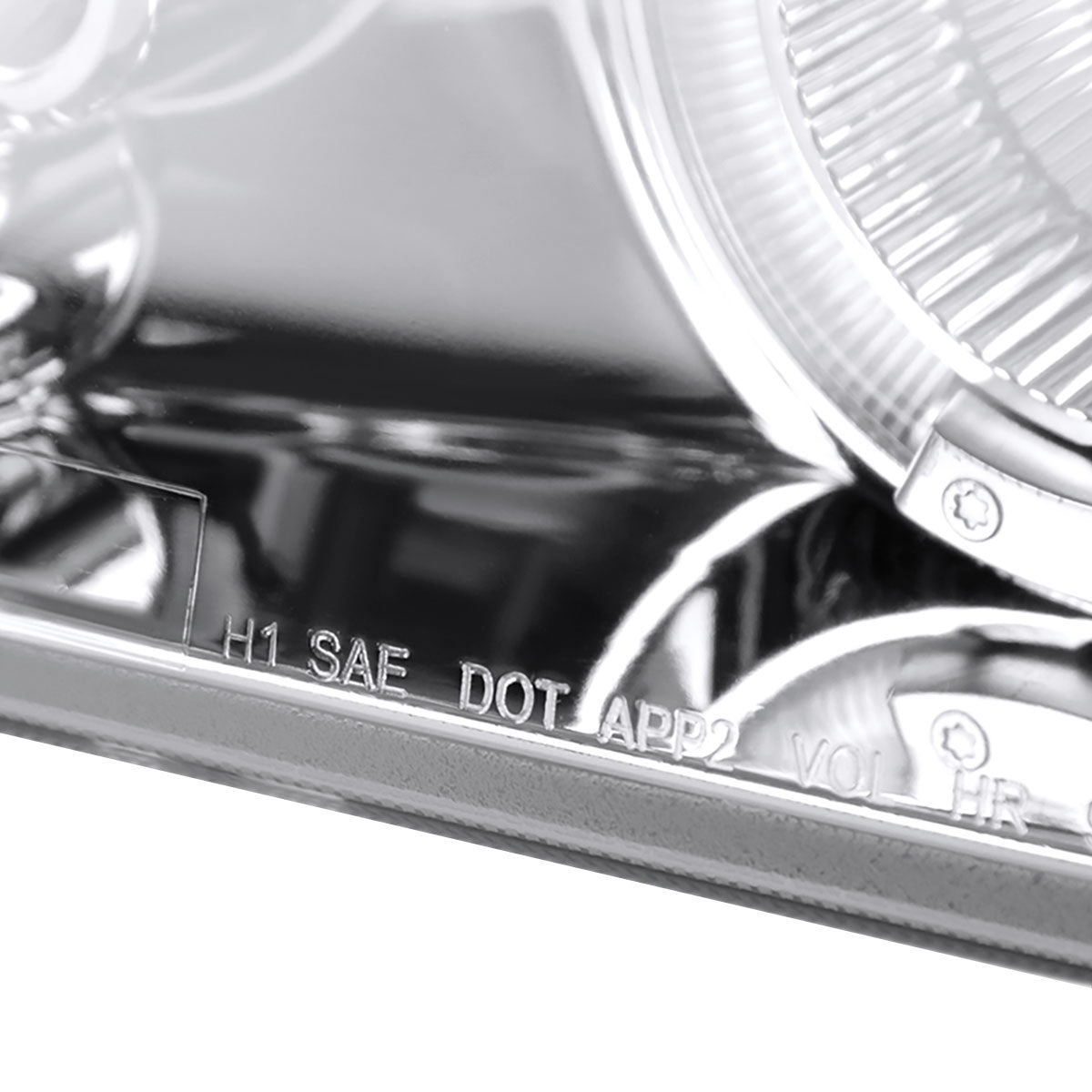 1993-1997 Toyota Corolla Dual Halo Projector Headlights (Chrome Housing/Clear Lens)