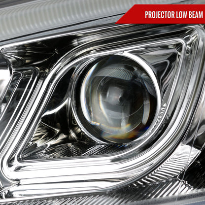 2007-2011 Honda CRV LED Bar Projector Headlights (Chrome Housing/Clear Lens)