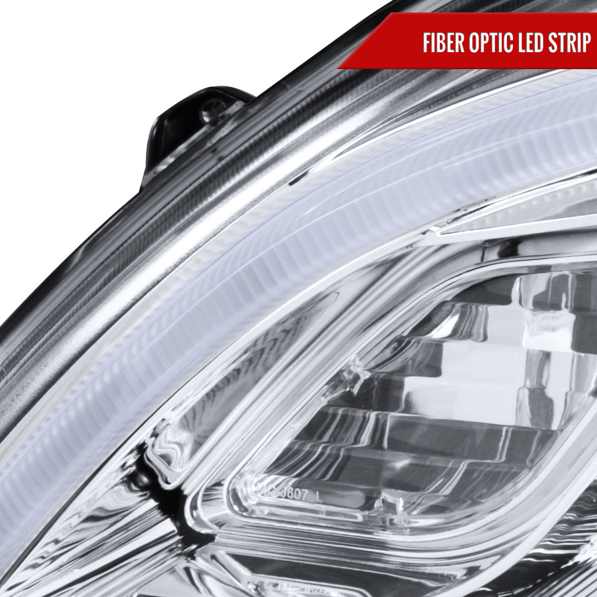 2007-2011 Honda CRV LED Bar Projector Headlights (Chrome Housing/Clear Lens)