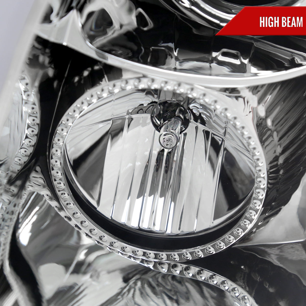 2008-2014 Cadillac CTS Switchback Sequential LED Bar Projector Headlights (Chrome Housing/Clear Lens)