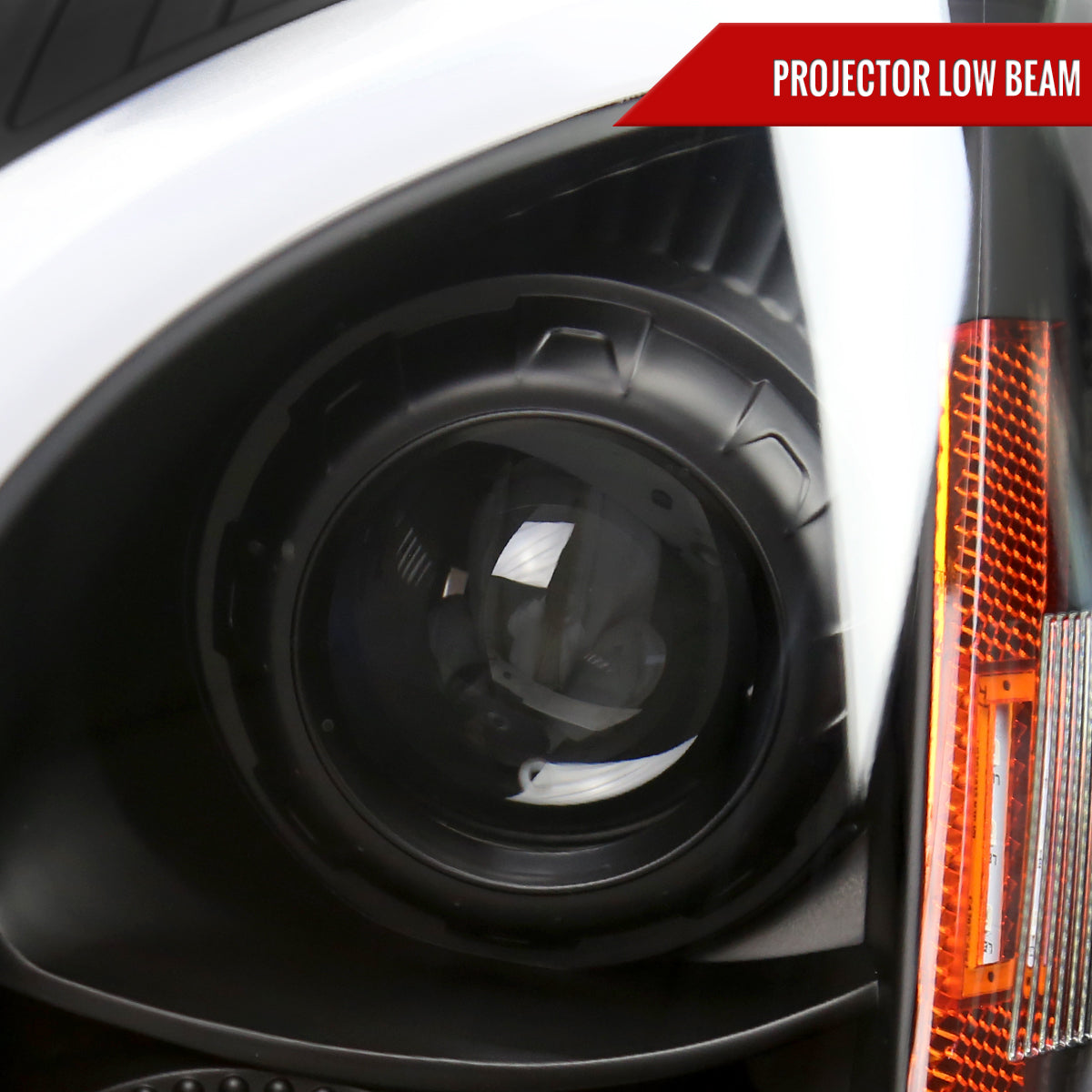 2008-2014 Cadillac CTS Switchback Sequential LED Bar Projector Headlights (Matte Black Housing/Clear Lens)