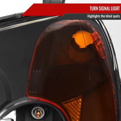 2001-2003 Honda Civic Projector Headlights w/ H1 Bulbs (Matte Black Housing/Clear Lens)