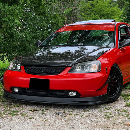 2001-2003 Honda Civic Dual Halo Projector Headlights (Matte Black Housing/Clear Lens)