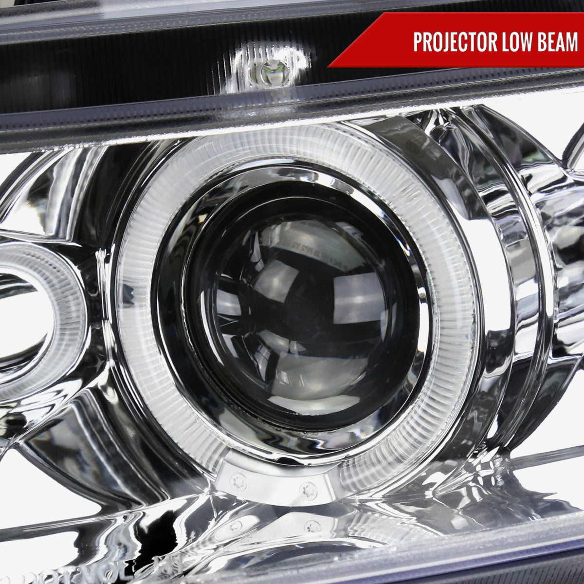 2006-2011 Honda Civic Coupe Dual Halo Projector Headlights (Chrome Housing/Clear Lens)
