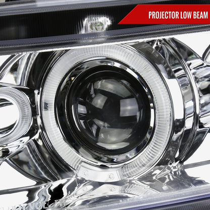2006-2011 Honda Civic Coupe Dual Halo Projector Headlights (Chrome Housing/Clear Lens)