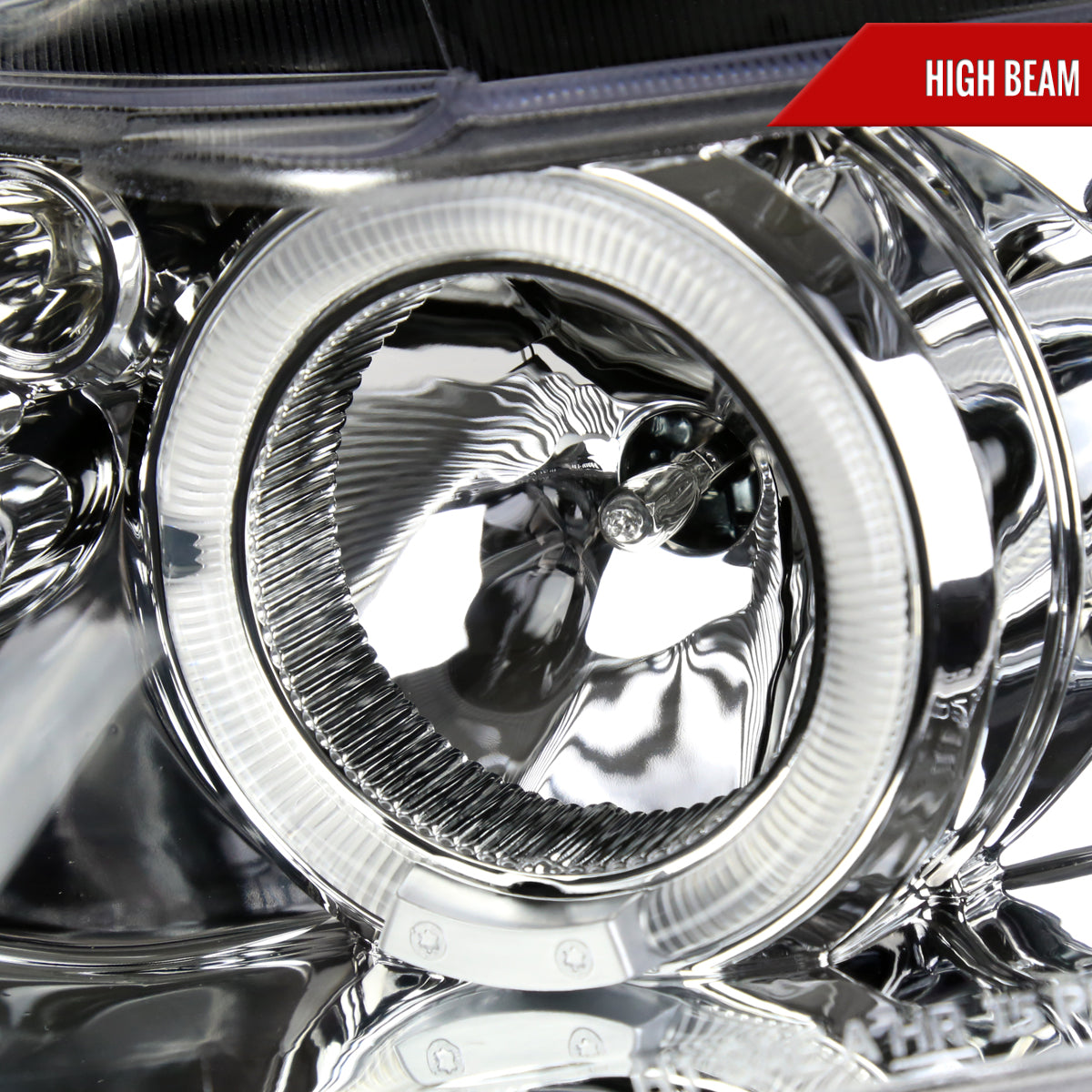 2006-2011 Honda Civic Coupe Dual Halo Projector Headlights (Chrome Housing/Clear Lens)