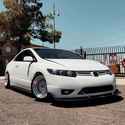 2006-2011 Honda Civic Coupe Dual Halo Projector Headlights (Matte Black Housing/Clear Lens)