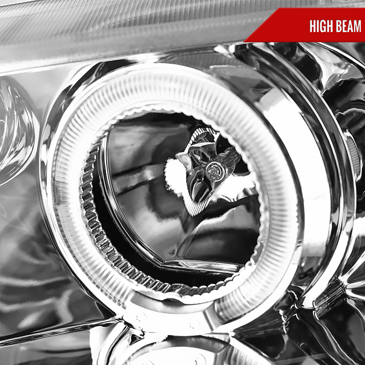 2006-2011 Honda Civic Sedan Dual Halo Projector Headlights (Chrome Housing/Clear Lens)