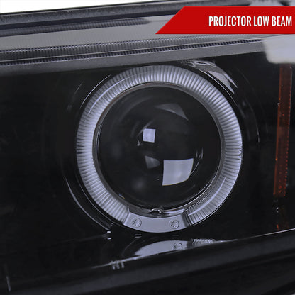 2006-2011 Honda Civic Sedan Dual Halo Projector Headlights (Glossy Black Housing/Smoked Lens)