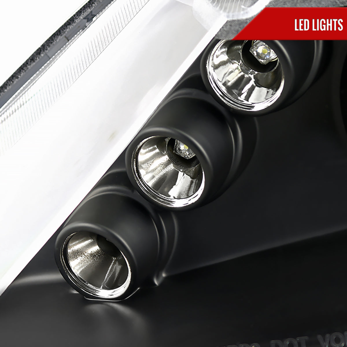 2006-2011 Honda Civic Sedan Dual Halo Projector Headlights (Matte Black Housing/Clear Lens)