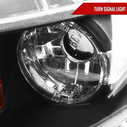 2006-2011 Honda Civic Sedan Dual Halo Projector Headlights (Matte Black Housing/Clear Lens)